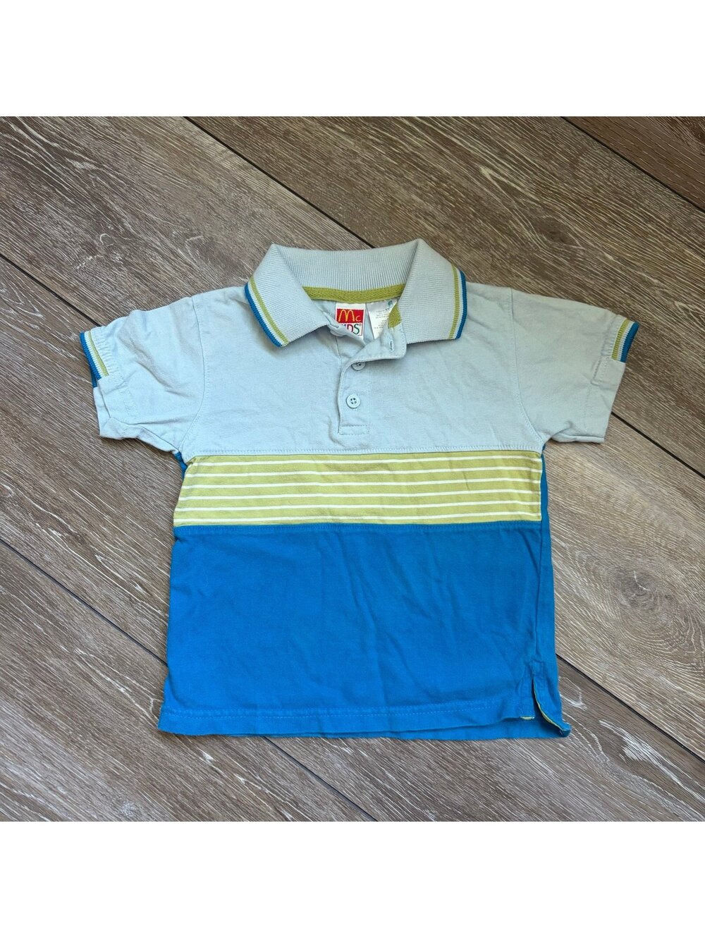 Vintage McKids Blue and Green Polo
